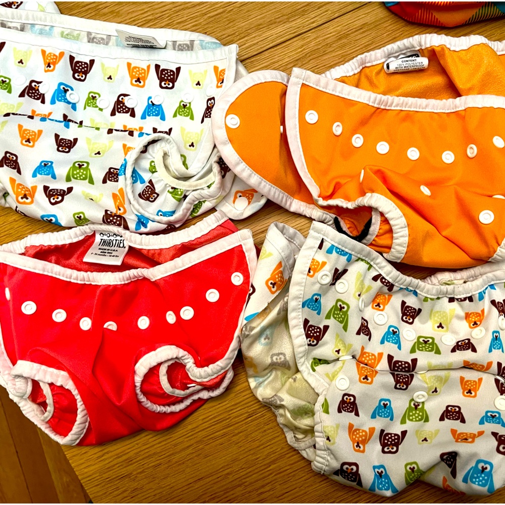 4 Thirsties cloth diaper covers- size 2